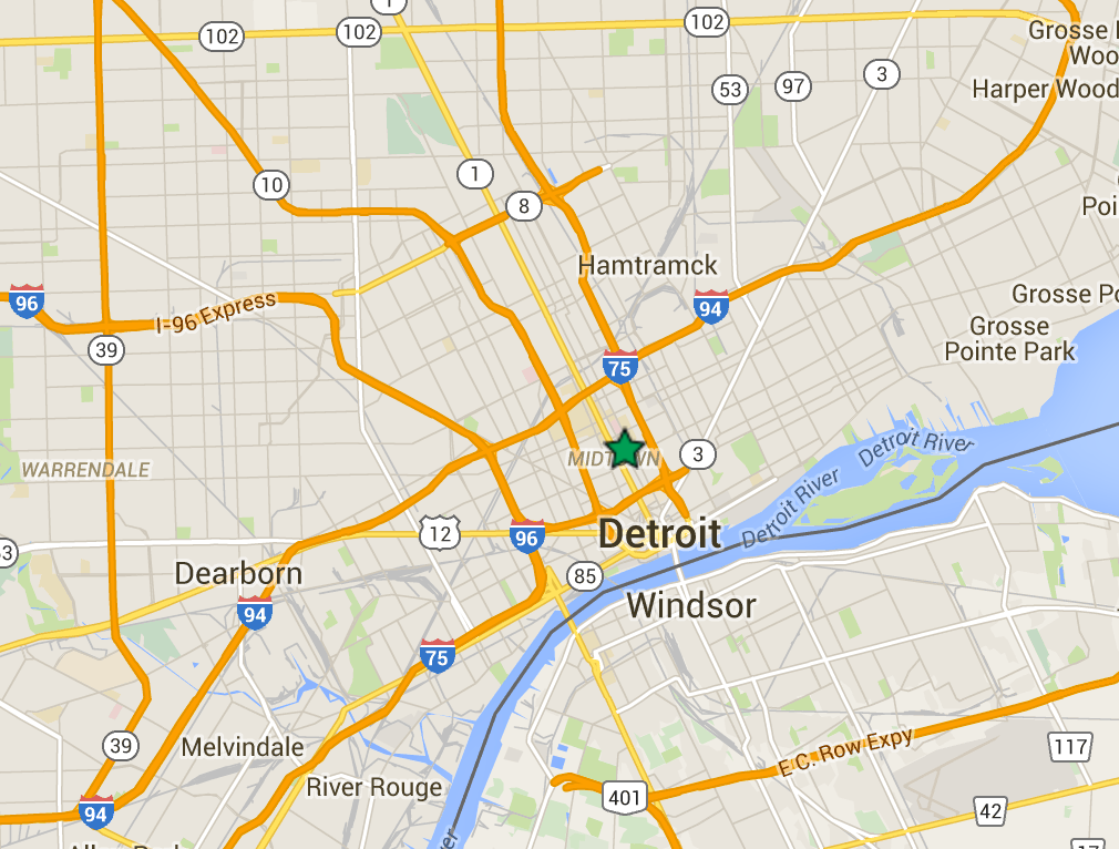 Image of Map of Detroit